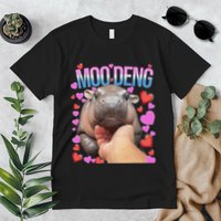 The Famous Moo Deng Pygmy Baby Hippo Moo Deng Cute Moodeng Premium T-Shirt