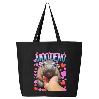 The Famous Moo Deng Pygmy Baby Hippo Moo Deng Cute Moodeng 25L Jumbo Tote