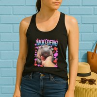 The Famous Moo Deng Pygmy Baby Hippo Moo Deng Cute Moodeng Womens Tank Top