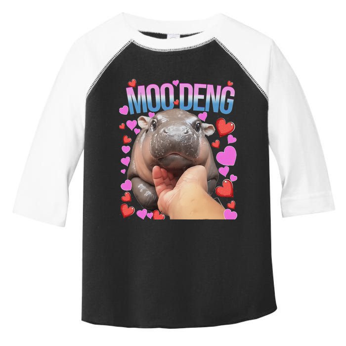 The Famous Moo Deng Pygmy Baby Hippo Moo Deng Cute Moodeng Toddler Fine Jersey T-Shirt