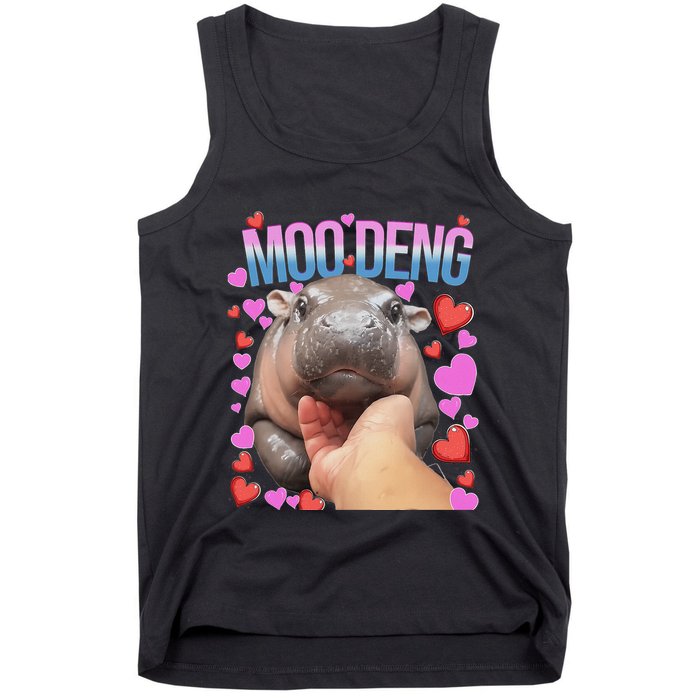 The Famous Moo Deng Pygmy Baby Hippo Moo Deng Cute Moodeng Tank Top