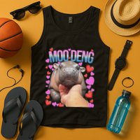 The Famous Moo Deng Pygmy Baby Hippo Moo Deng Cute Moodeng Tank Top