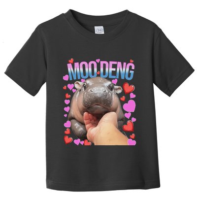 The Famous Moo Deng Pygmy Baby Hippo Moo Deng Cute Moodeng Toddler T-Shirt