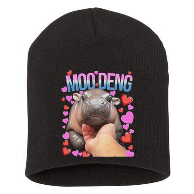 The Famous Moo Deng Pygmy Baby Hippo Moo Deng Cute Moodeng Short Acrylic Beanie
