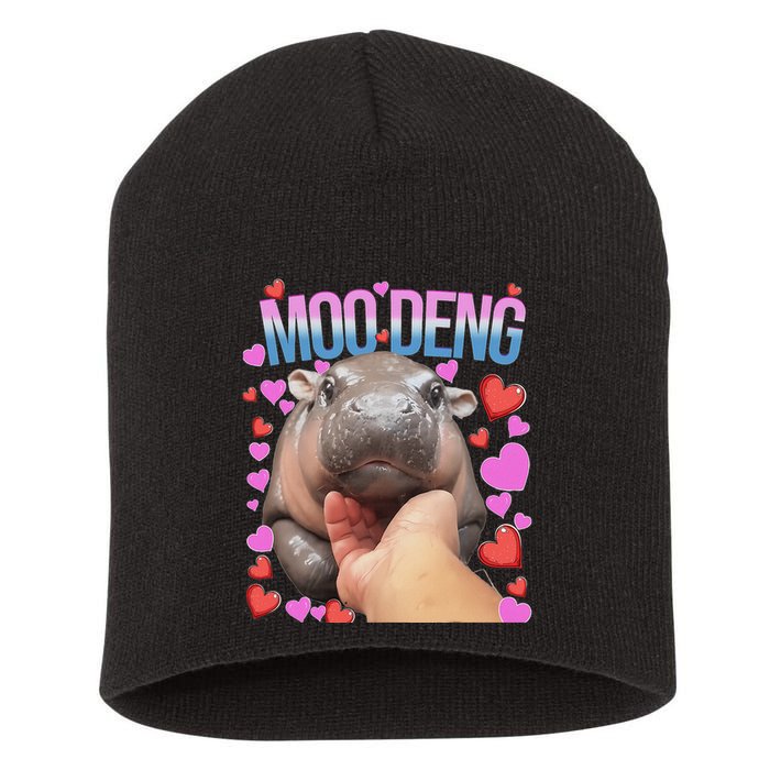 The Famous Moo Deng Pygmy Baby Hippo Moo Deng Cute Moodeng Short Acrylic Beanie