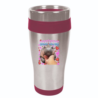 The Famous Moo Deng Pygmy Baby Hippo Moo Deng Cute Moodeng 16oz Travel Tumbler