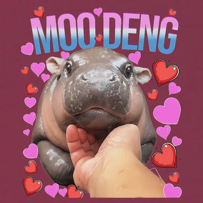 The Famous Moo Deng Pygmy Baby Hippo Moo Deng Cute Moodeng 16oz Travel Tumbler