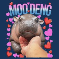 The Famous Moo Deng Pygmy Baby Hippo Moo Deng Cute Moodeng Infant Baby Jersey Bodysuit