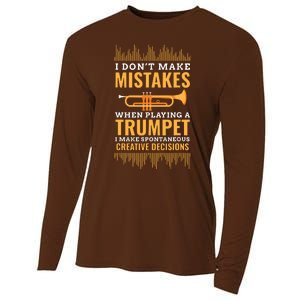 Trumpet Funny Musician Band Player Trumpeter Gift Cooling Performance Long Sleeve Crew