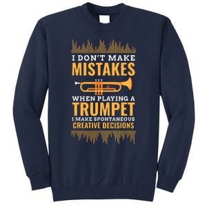 Trumpet Funny Musician Band Player Trumpeter Gift Tall Sweatshirt