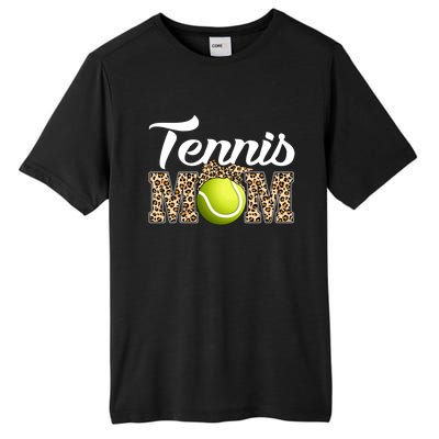 Tennis Funny Mom Game Leopard Mothers Day Gift Tall Fusion ChromaSoft Performance T-Shirt