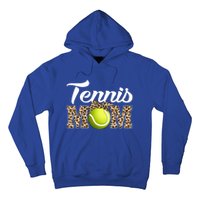 Tennis Funny Mom Game Leopard Mothers Day Gift Hoodie