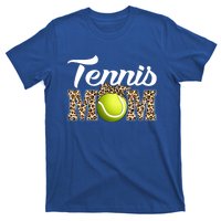 Tennis Funny Mom Game Leopard Mothers Day Gift T-Shirt