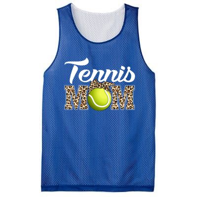 Tennis Funny Mom Game Leopard Mothers Day Gift Mesh Reversible Basketball Jersey Tank