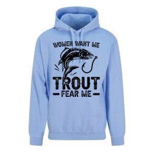 Trout Fear Me Trout Fishing Trout Fisherman Unisex Surf Hoodie