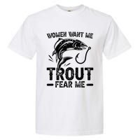 Trout Fear Me Trout Fishing Trout Fisherman Garment-Dyed Heavyweight T-Shirt