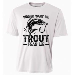 Trout Fear Me Trout Fishing Trout Fisherman Cooling Performance Crew T-Shirt