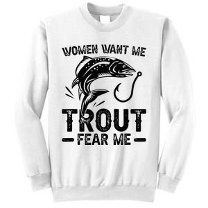 Trout Fear Me Trout Fishing Trout Fisherman Sweatshirt