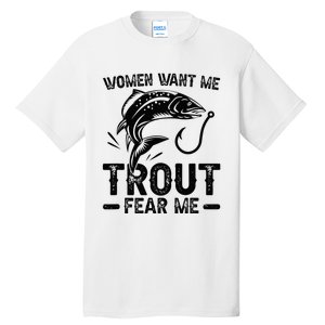 Trout Fear Me Trout Fishing Trout Fisherman Tall T-Shirt