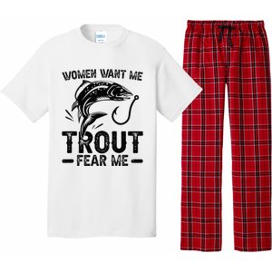 Trout Fear Me Trout Fishing Trout Fisherman Pajama Set