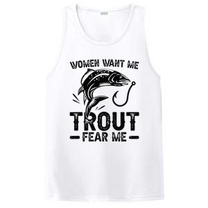 Trout Fear Me Trout Fishing Trout Fisherman PosiCharge Competitor Tank