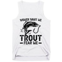 Trout Fear Me Trout Fishing Trout Fisherman Tank Top