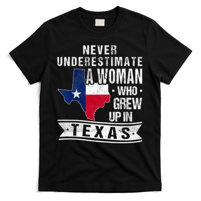 Texas Flag Map Vintage Texas T-Shirt
