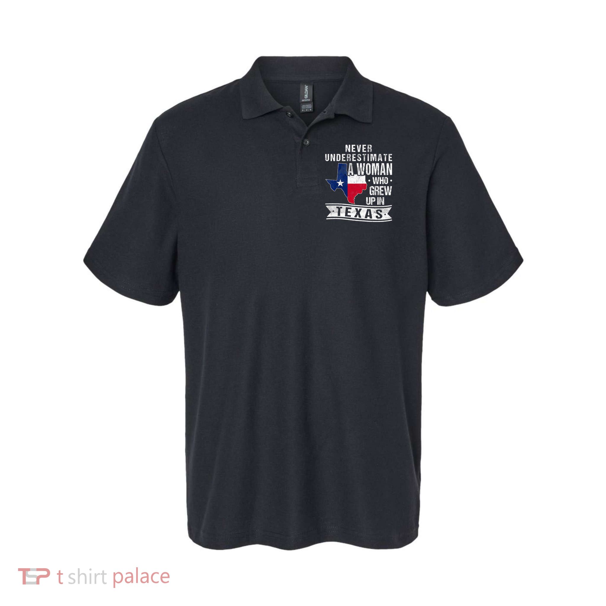 Texas Flag Map Vintage Texas Polo
