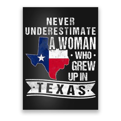 Texas Flag Map Vintage Texas Poster