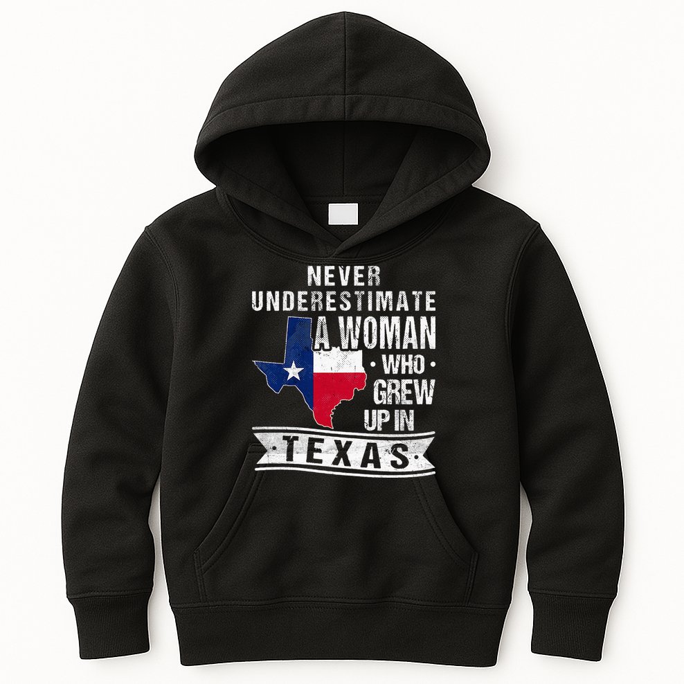 Texas Flag Map Vintage Texas Kids Hoodie
