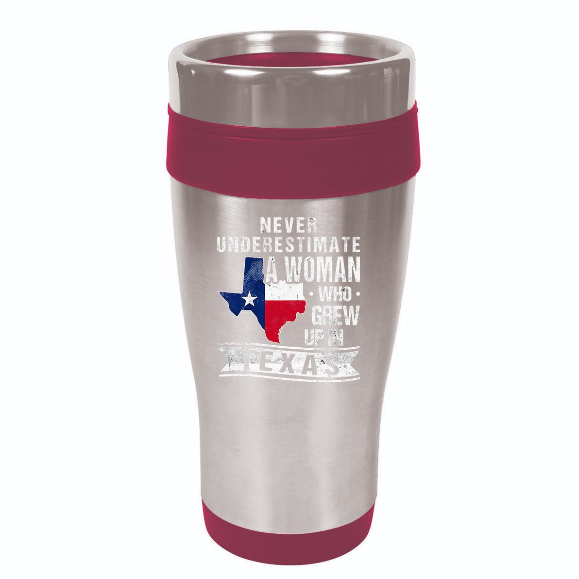 Texas Flag Map Vintage Texas 16oz Travel Tumbler
