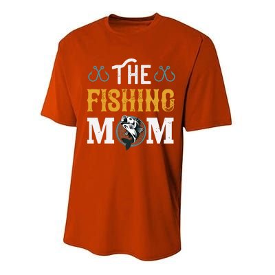 The Fishing Mom Funny Gift Performance Sprint T-Shirt