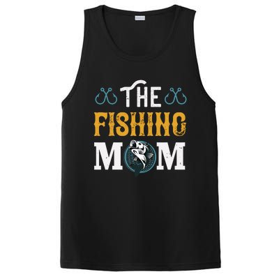 The Fishing Mom Funny Gift PosiCharge Competitor Tank