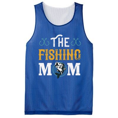 The Fishing Mom Funny Gift Mesh Reversible Basketball Jersey Tank