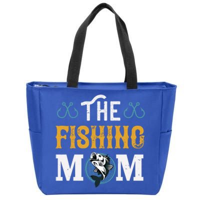 The Fishing Mom Funny Gift Zip Tote Bag