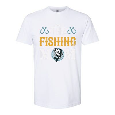 The Fishing Mom Funny Gift Softstyle CVC T-Shirt