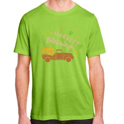 Thanksgiving Family Motif Gift Harvest Blessing Gift Adult ChromaSoft Performance T-Shirt