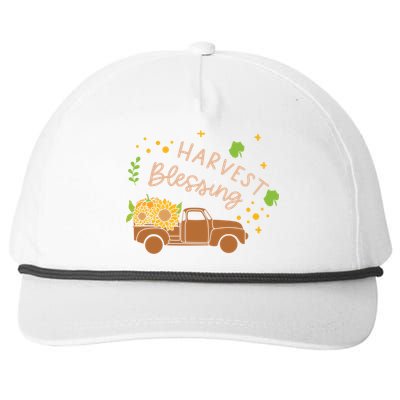 Thanksgiving Family Motif Gift Harvest Blessing Gift Snapback Five-Panel Rope Hat