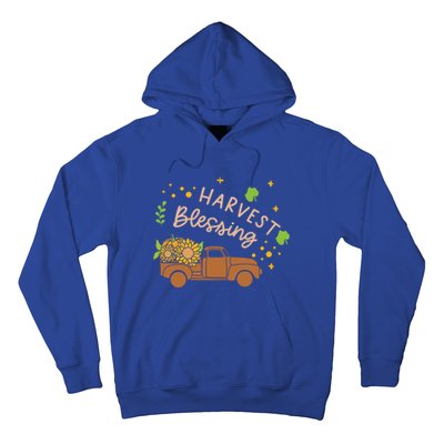 Thanksgiving Family Motif Gift Harvest Blessing Gift Hoodie