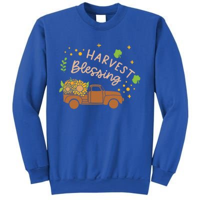 Thanksgiving Family Motif Gift Harvest Blessing Gift Sweatshirt