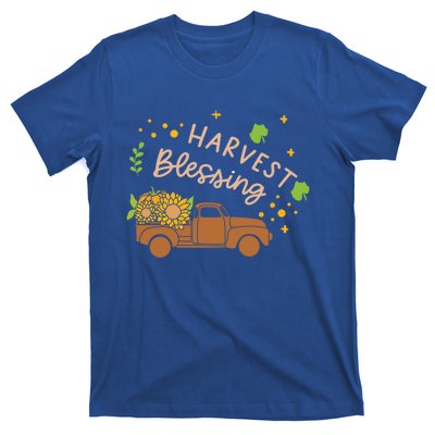 Thanksgiving Family Motif Gift Harvest Blessing Gift T-Shirt