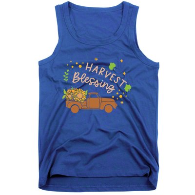 Thanksgiving Family Motif Gift Harvest Blessing Gift Tank Top