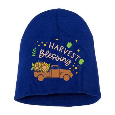 Thanksgiving Family Motif Gift Harvest Blessing Gift Short Acrylic Beanie