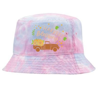 Thanksgiving Family Motif Gift Harvest Blessing Gift Tie-Dyed Bucket Hat