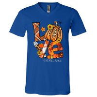 Thanksgiving Family Matching Im The Lil Brother Turkey Funny V-Neck T-Shirt