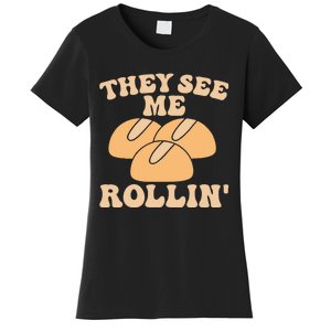 Thanksgiving Family Matching Outfit They See Me Rollin Women's T-Shirt