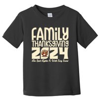 Thankful For My Tribe Family Thanksgiving Crew Dbbing Turkey Toddler T-Shirt