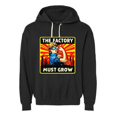 The Factory Must Grow Garment-Dyed Fleece Hoodie