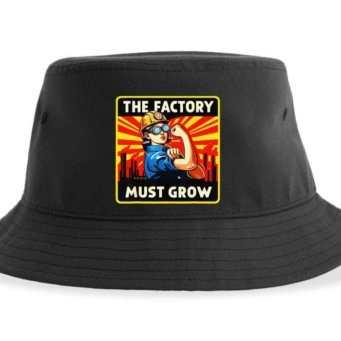 The Factory Must Grow Sustainable Bucket Hat