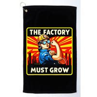 The Factory Must Grow Golf Towel